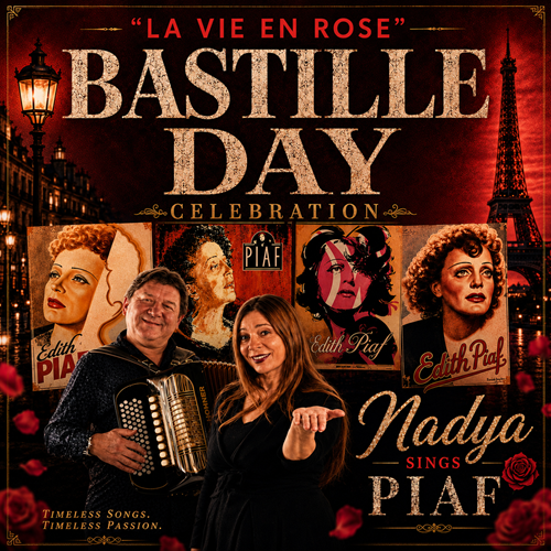 “ La Vie En Rose” Nadya Sings Piaf with Leonid Beshlei: A Bastille Day Celebration